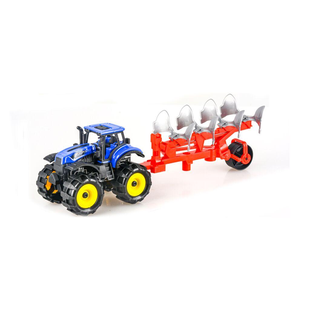 Hk Mini Igračka Farmerski traktor, Plavo-crveni
