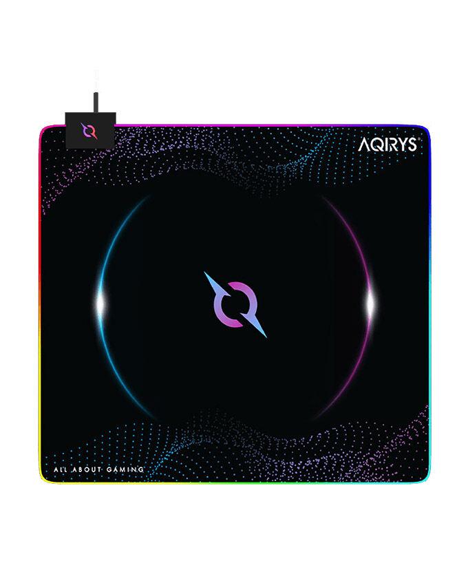 Aqirys Podloga za miš Eclipse Medium, RGB, Crna