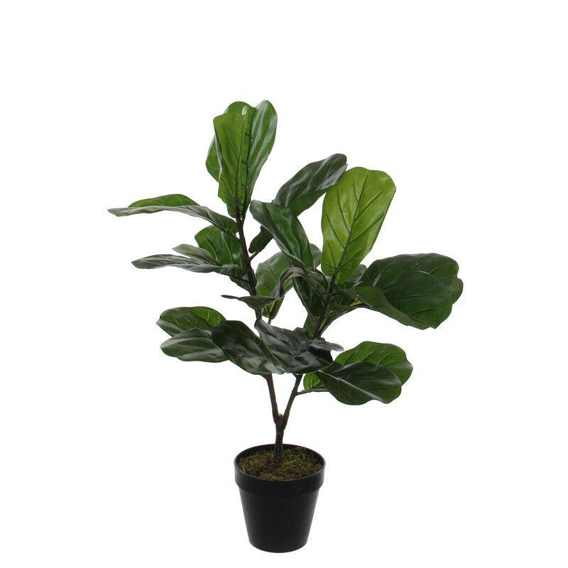 DekorDom Veštačko cveće u saksiji Ficus Lyrata 1040426, 75 cm
