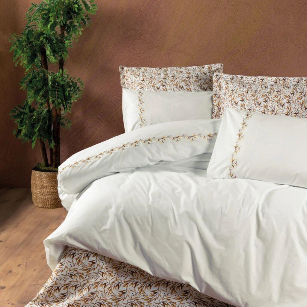 DekorDom Komplet posteljina Majestic, 200x220 cm, 6 komada, Bela
