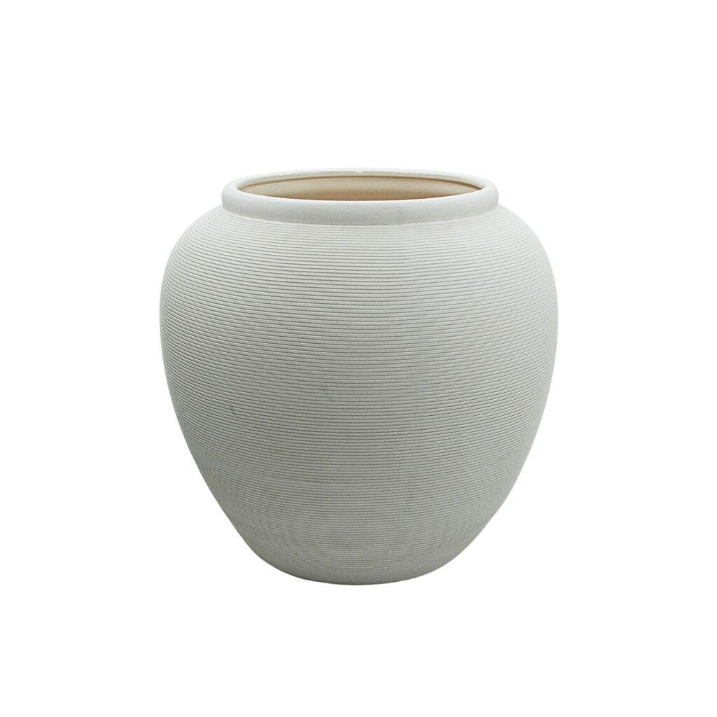 DekorDom Vaza za cveće Pianura 5017-1, 30 cm, Bela