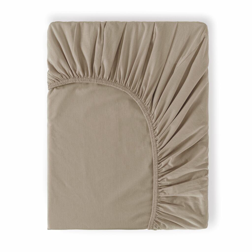 Čaršaf sa lastišem, 160x200+30 cm, Smeđi