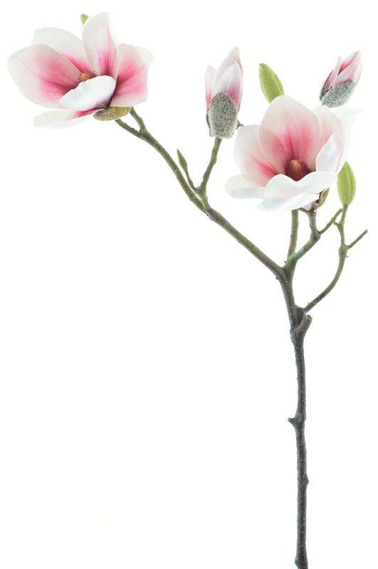 DekorDom Veštačko cveće Magnolia 95998-7, 82 cm, Belo