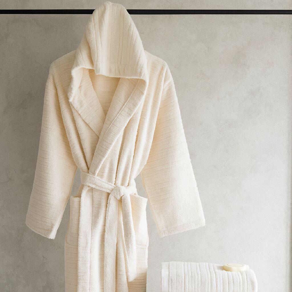 Bademantil Natur, Sa kapuljačom, Slonovača