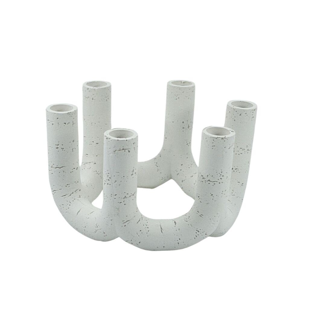 DekorDom Svećnjak Arte Wjm 244258-1, Beli