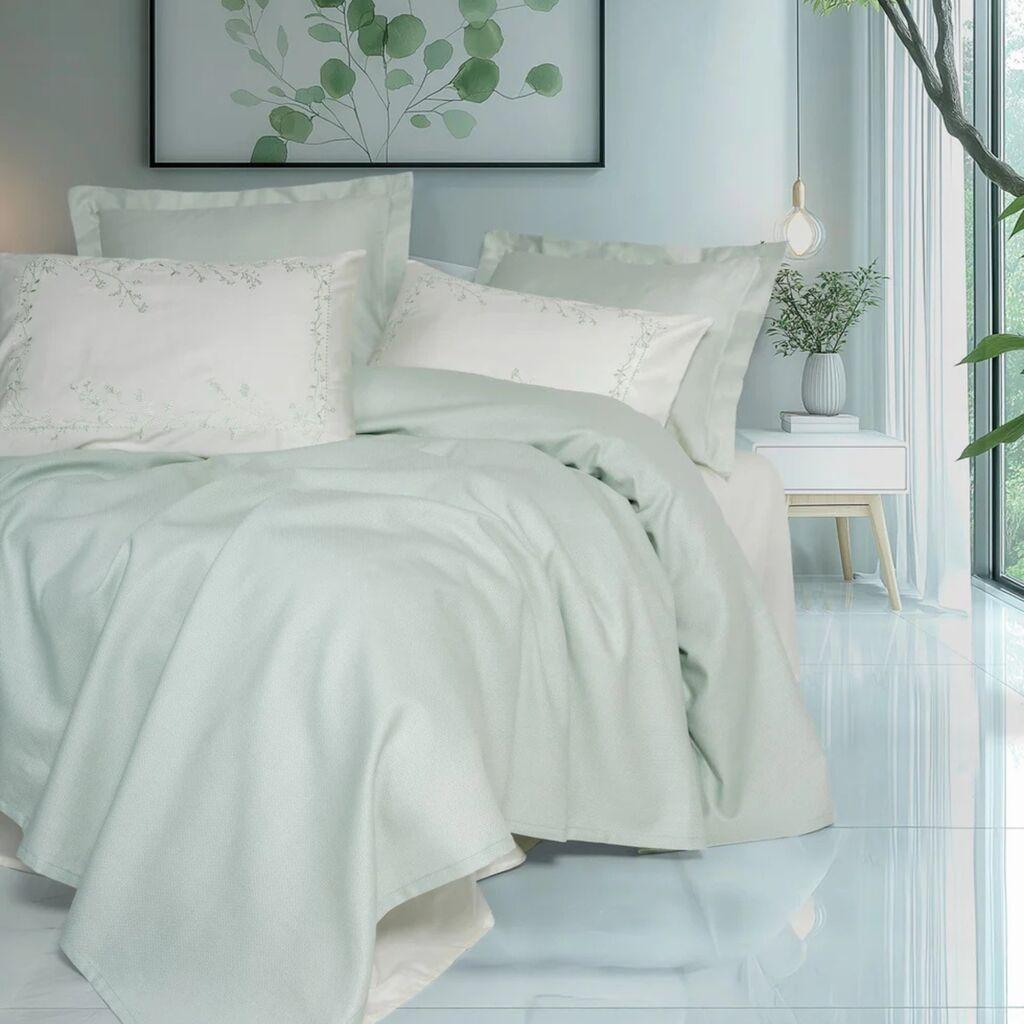 DekorDom Komplet posteljina sa prekrivačem Filima, 220x230 cm, 6 komada, Svetlozelena