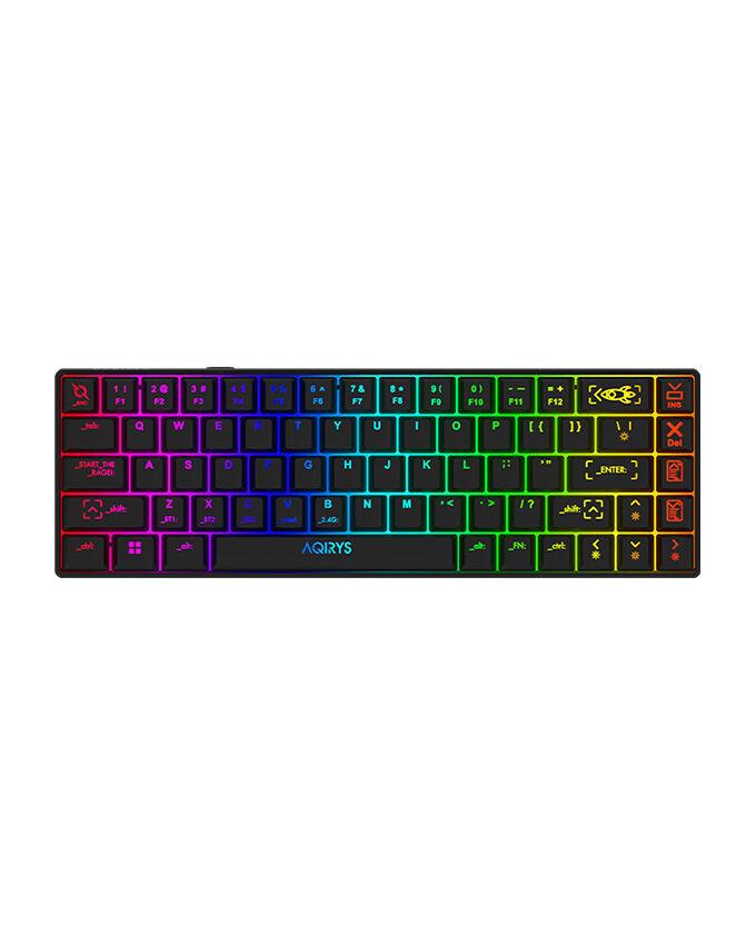 Aqirys Mehanička gaming tastatura Mira, Wireless, Crna