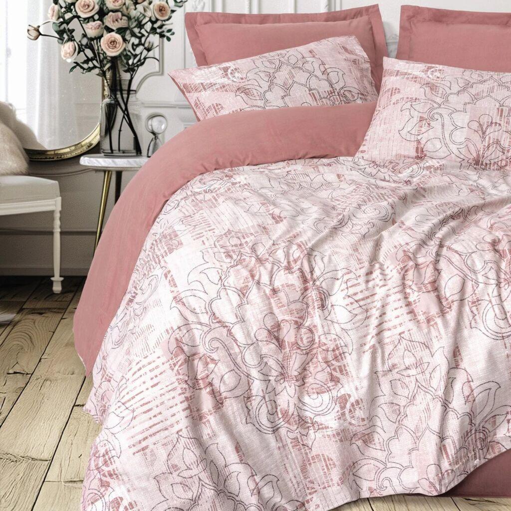 Komplet posteljina Livara Dual, 200x220 cm, 4 komada, Roze