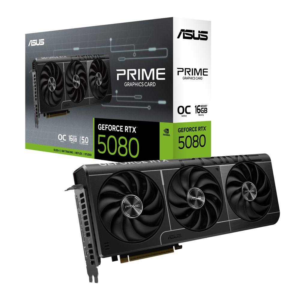 ASUS Grafička kartica GeForce RTX 5080 Prime, 16GB, Crna
