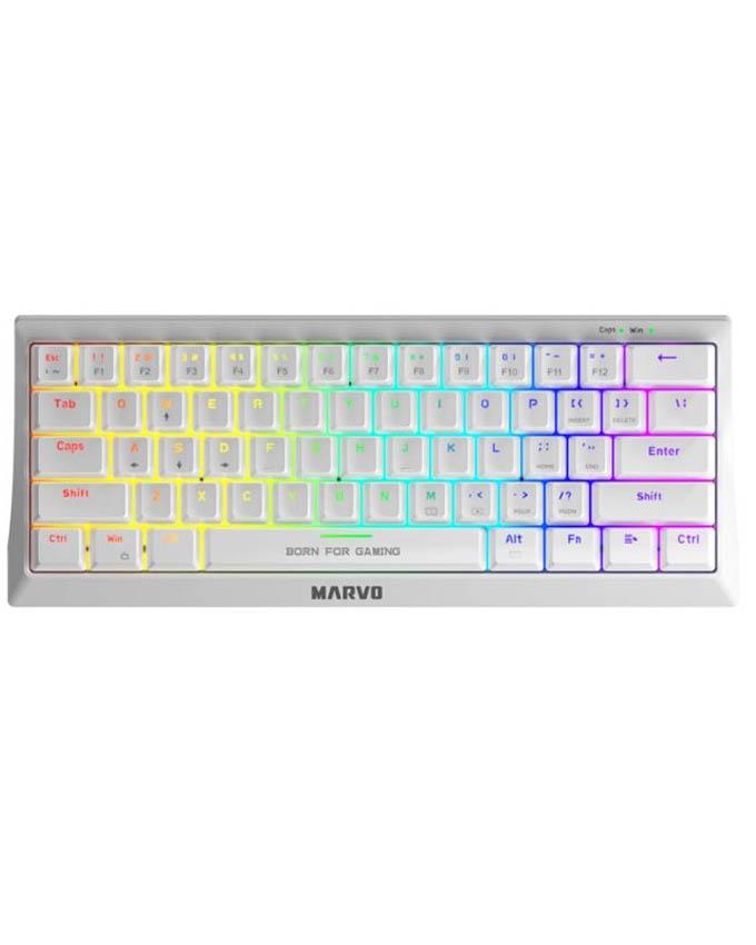 MARVO Mehanička gaming tastatura KG962, Bela