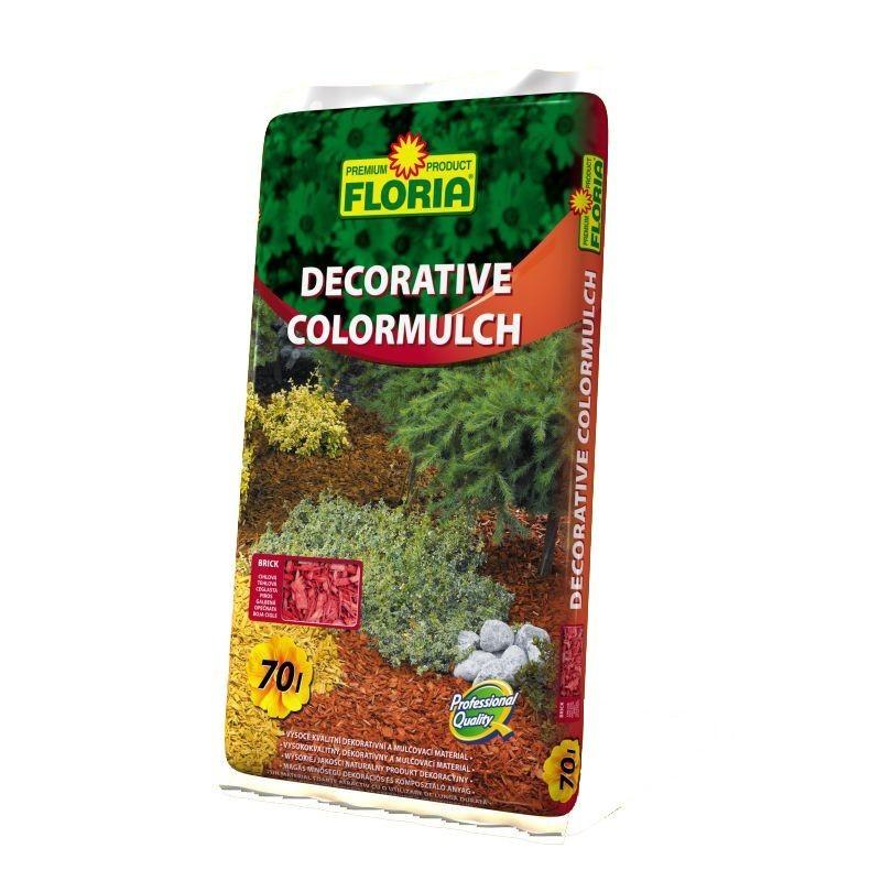 FLORIA Dekorativna kora Malč, 70 l, Crvena