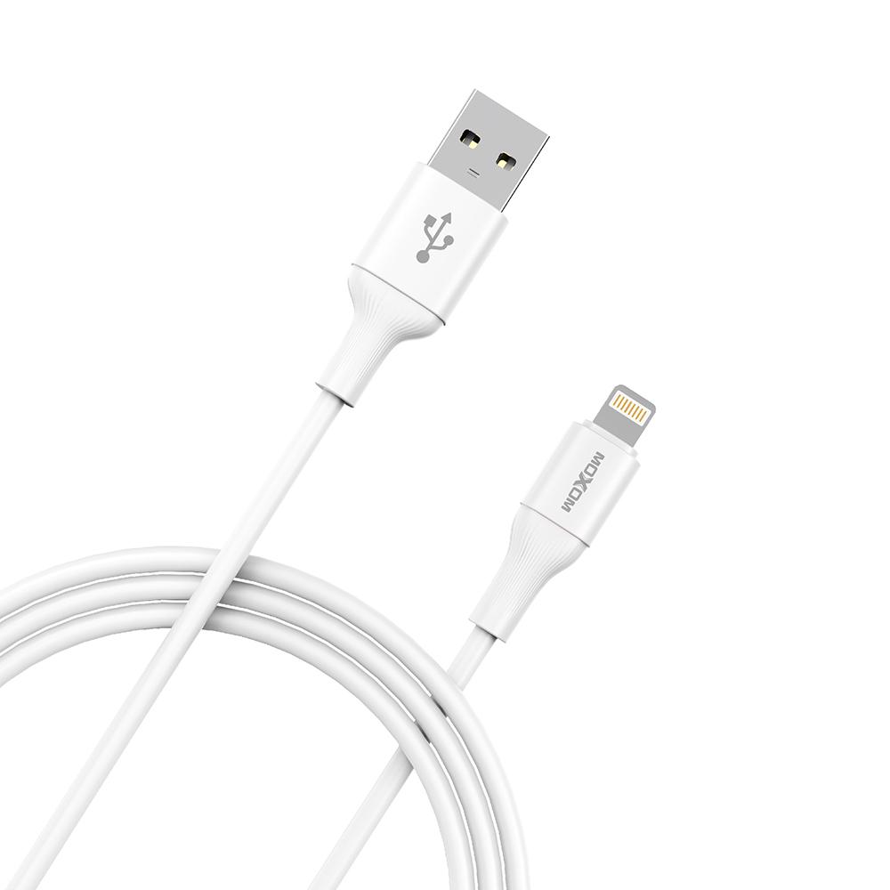 MOXOM USB data kabal MX-CB296 3A, Lightning, Beli