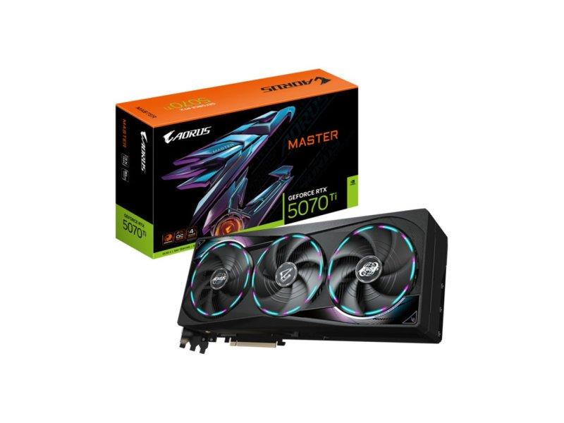Graficka karta nVidia GIGABYTE GeForce RTX 5070 Ti AORUS MASTER 16GB 256bit GV-N507TAORUS M-16GD