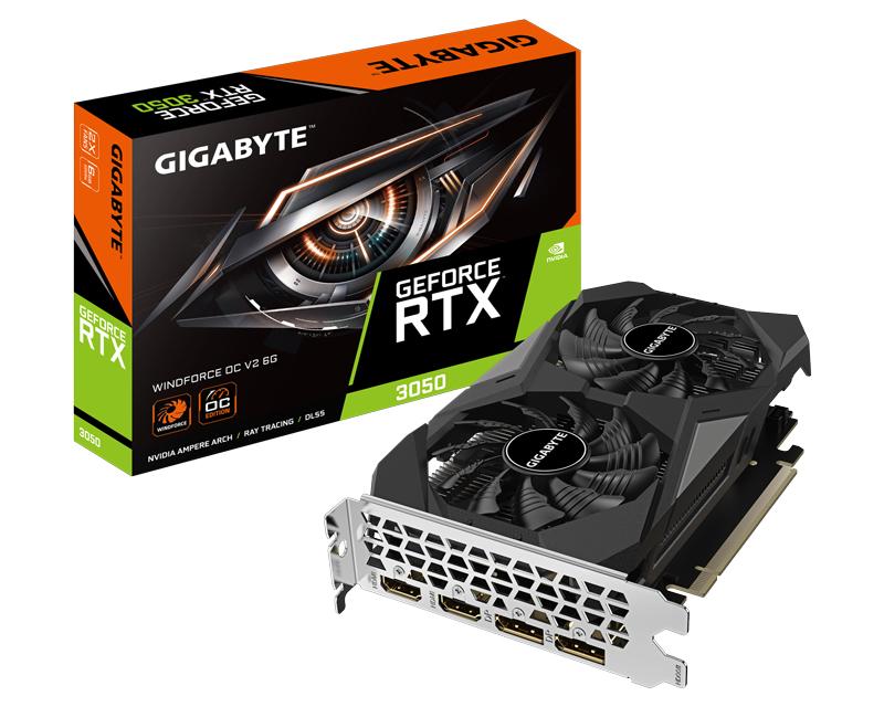 Graficka karta nVidia GIGABYTE GeForce RTX 3050 6GB 96bit GV-N3050WF2OCV2-6GD