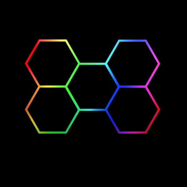 Xled Heksagonalna RGB LED cev, 5 segmenata, 12 V, 410 mm, 24 komada