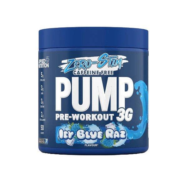 Applied Nutrition Pre-workout PUMP 3G, Bez šećera, Plava malina
