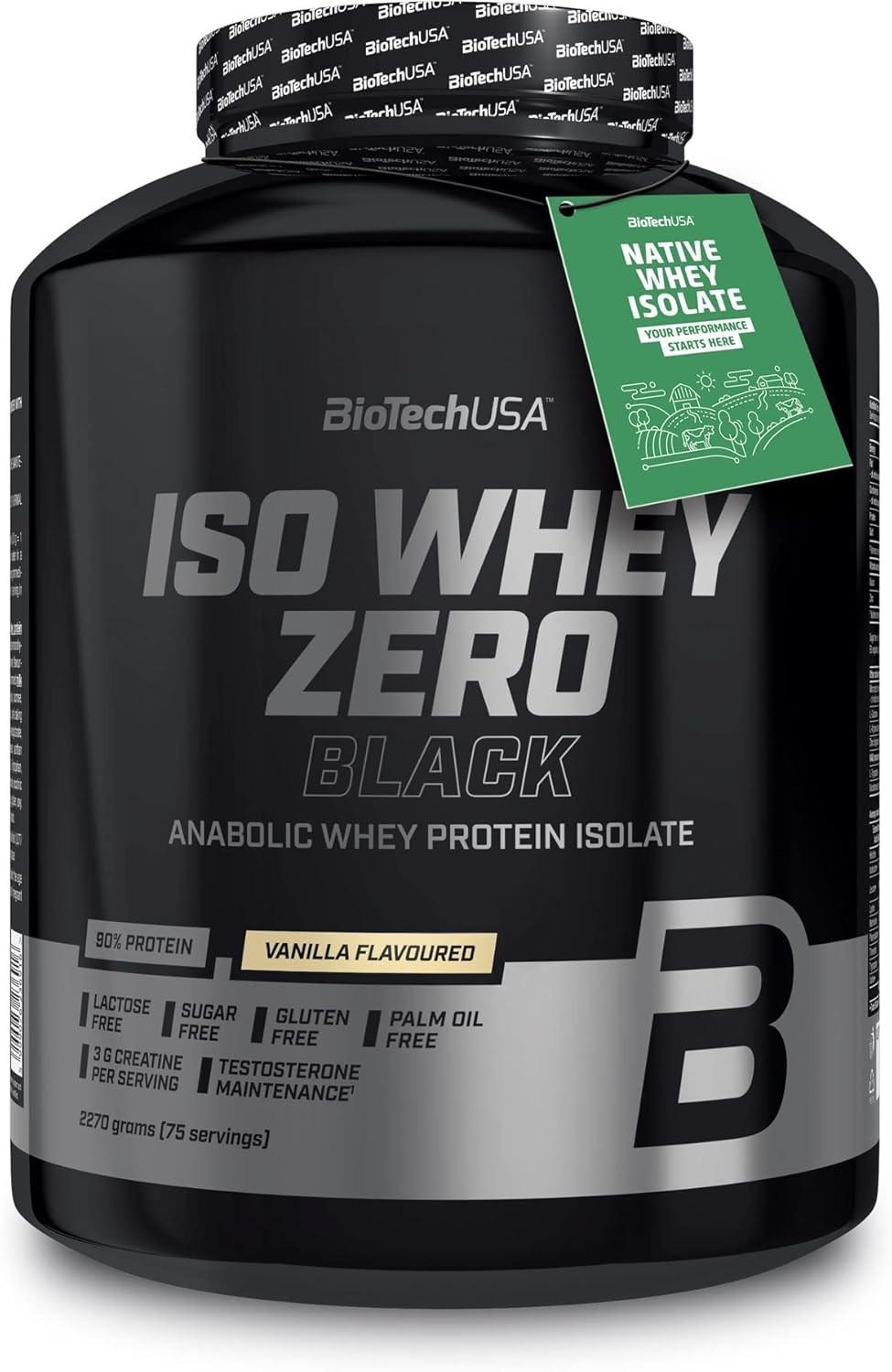 BioTechUSA Protein Iso Whey Zero, Bez laktoze, Vanila, 2270g