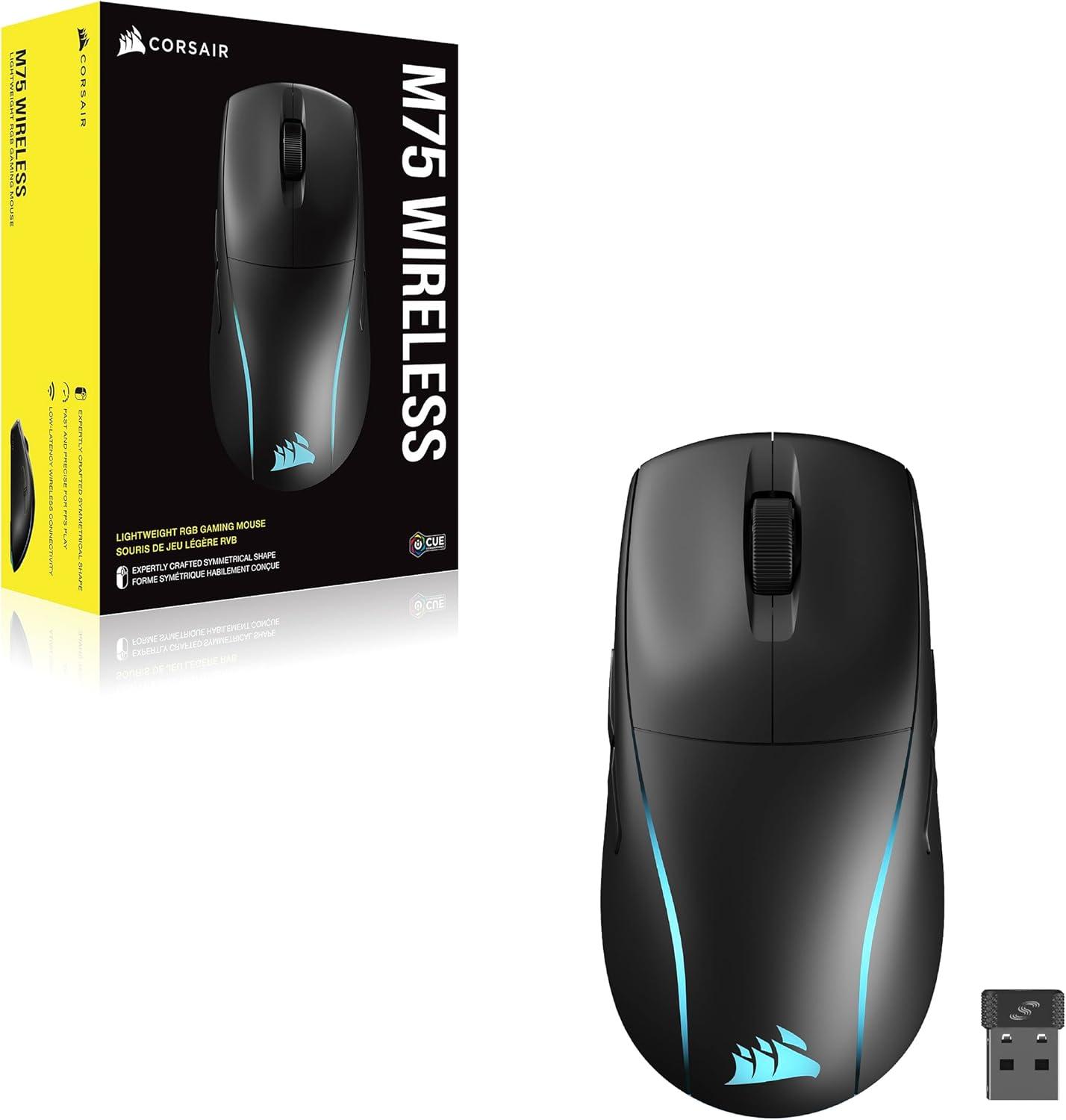Corsair Gaming miš M75 bežični, WIRELESS Gaming Mouse, Crni