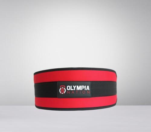 Olympia Nation Neoprenski elastični kaiš, Crveno-crni