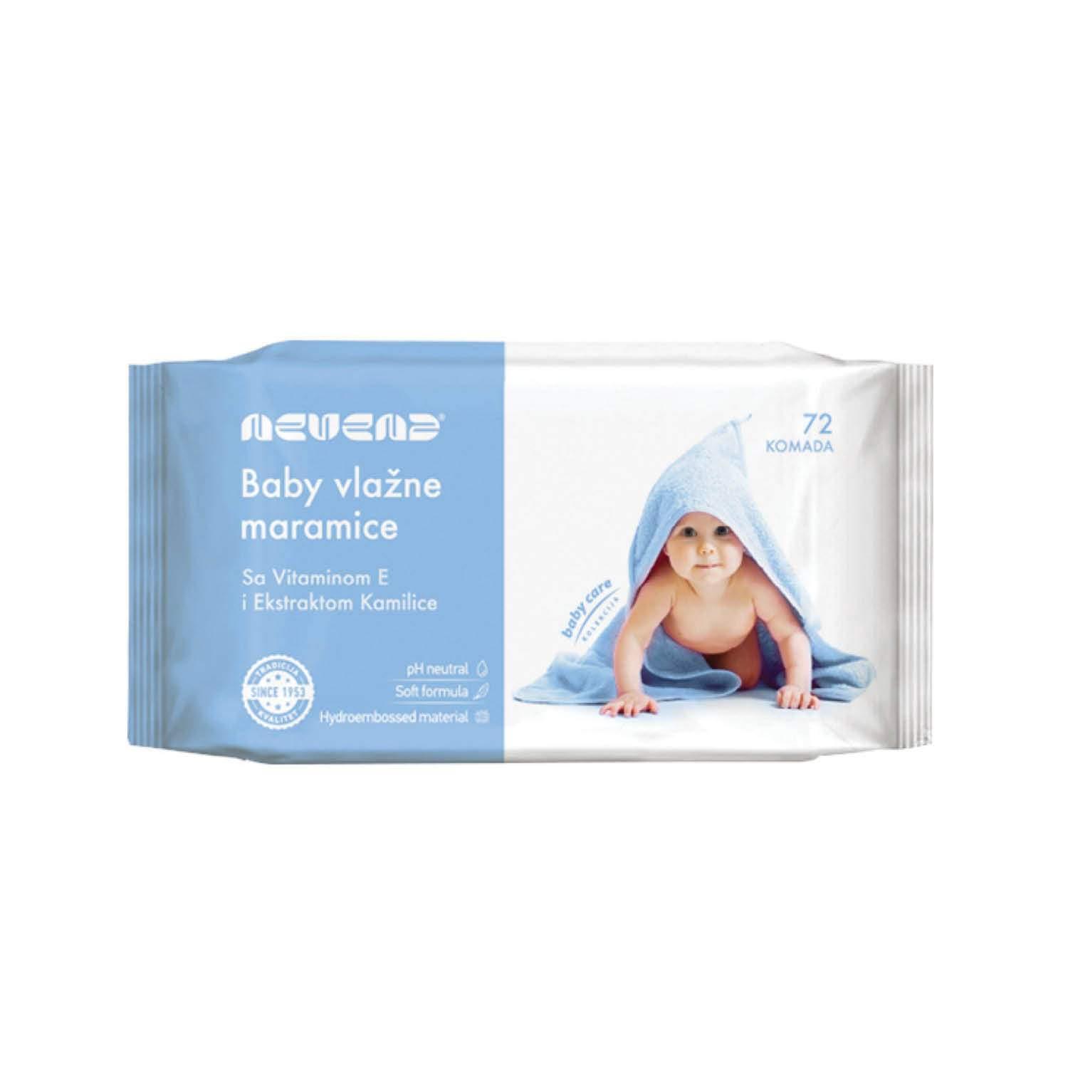 Nevena Vlažne maramice za bebe, 72/1