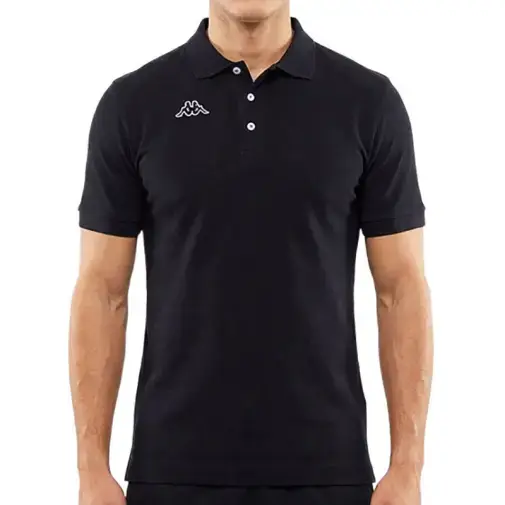 Kappa Muška polo majica Logo Life MSS, Crna