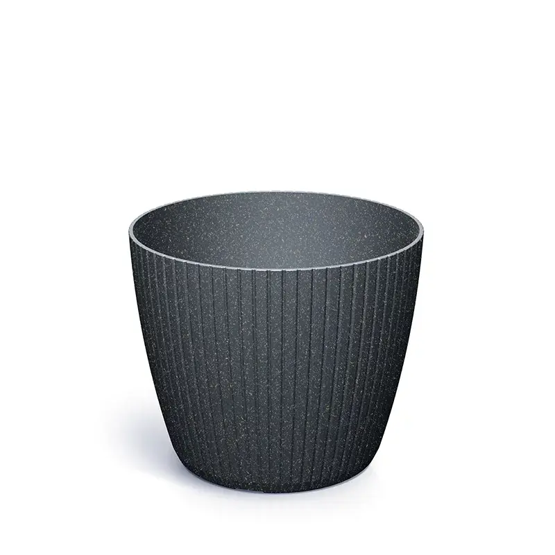 Prosperplast Saksija Lamia Eco Wood M160W, Okrugla, Antracit