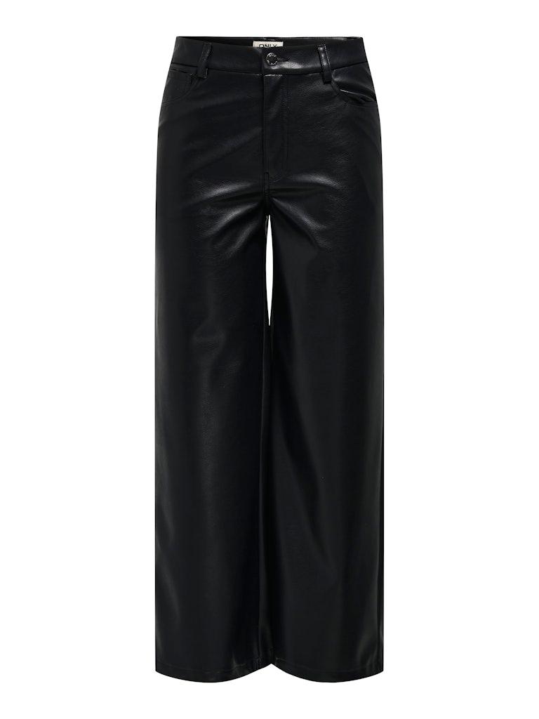 Only Ženske pantalone Madison, Široke nogavice, Crne