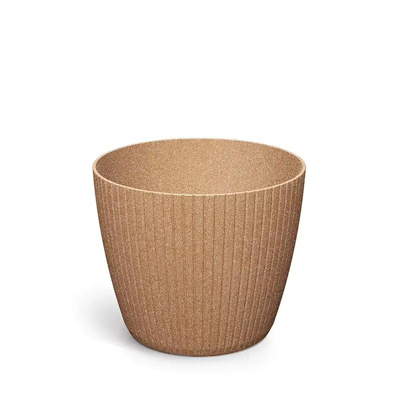 Prosperplast Saksija Lamia Eco Wood M160W, Okrugla, Bež