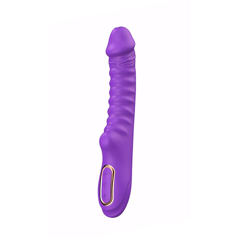 Rebrasti silikonski vibrator Enyalius Purple ft001168