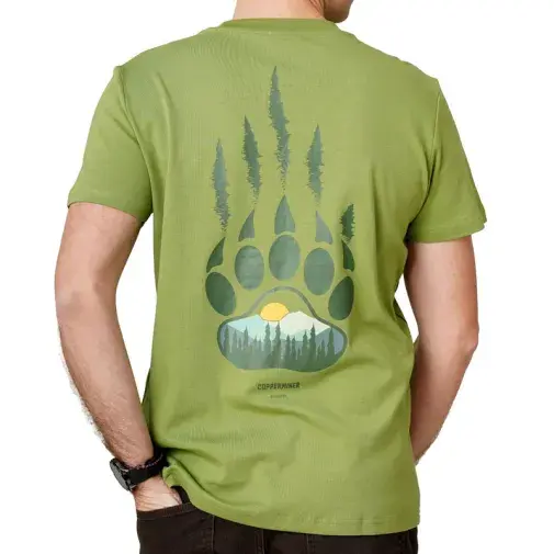 Copperminer Muška majica Bear, Maslinasta