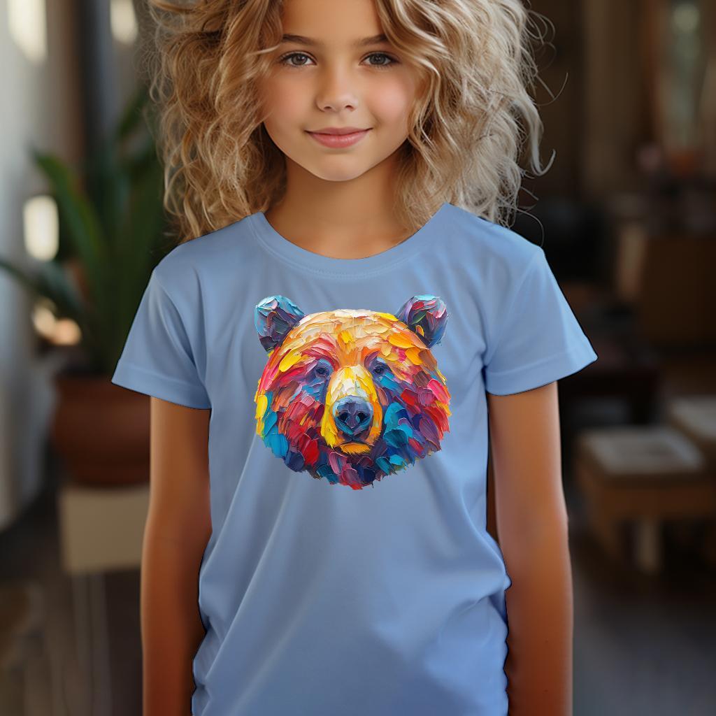 Camiseta Majica sa štampanim printom Cam 647, Dečija, Cijan