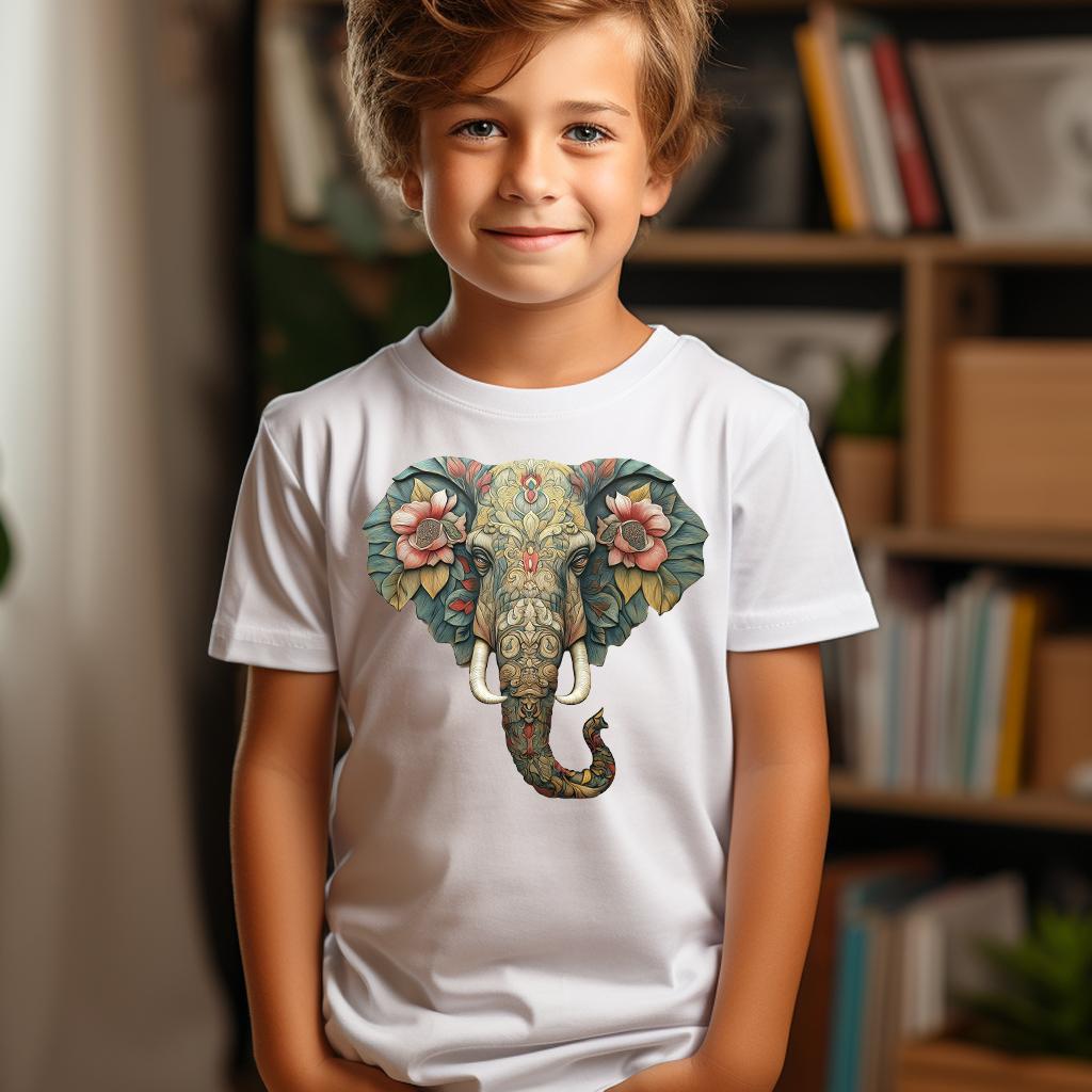 Camiseta Majica sa štampanim printom Cam 661, Dečija, Bela