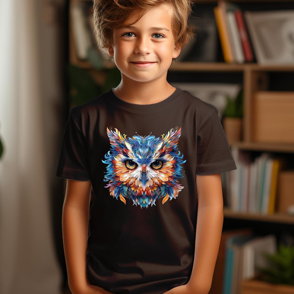 Camiseta Majica sa štampanim printom Cam 637, Dečija, Čokolada