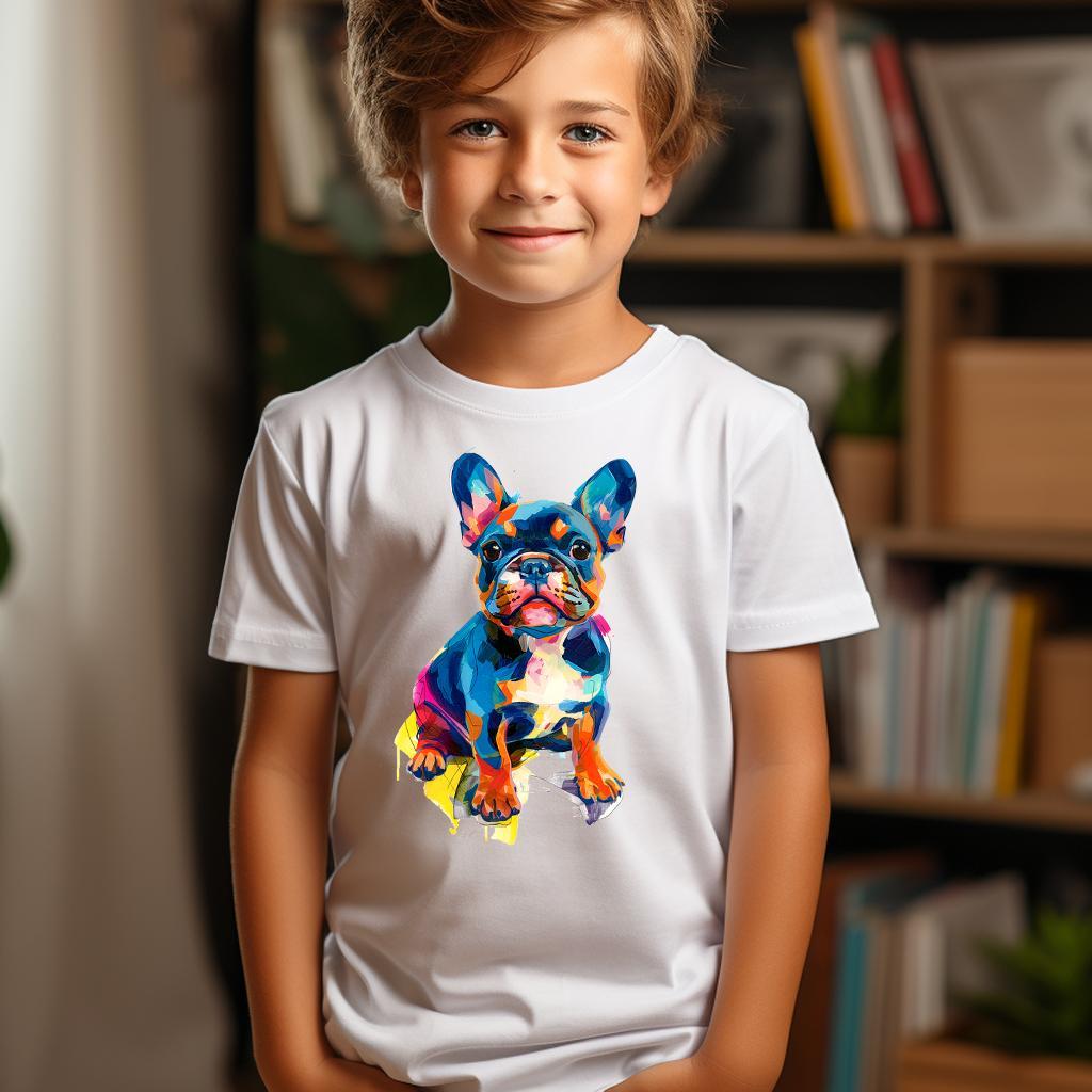 Camiseta Majica sa štampanim printom Cam 589, Dečija, Bela