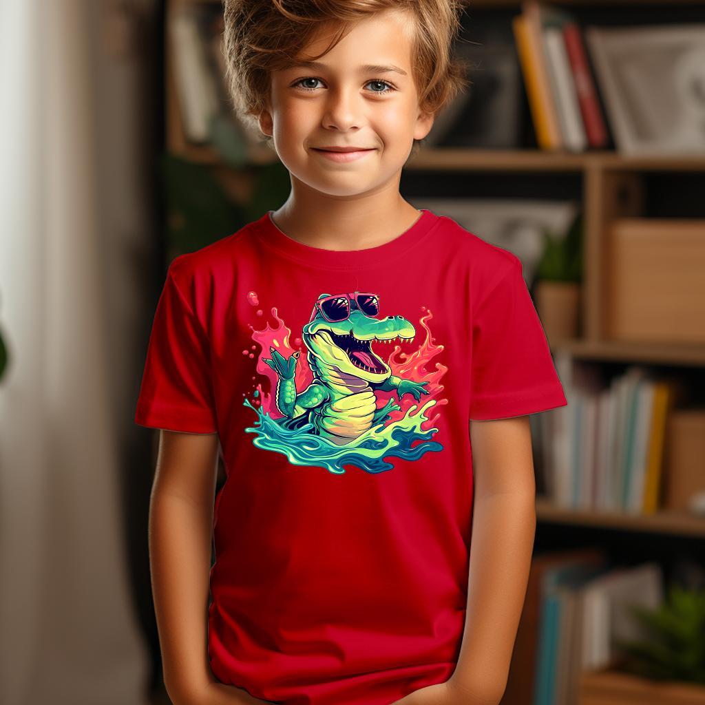 Camiseta Majica sa štampanim printom Cam 595, Dečija, Crvena