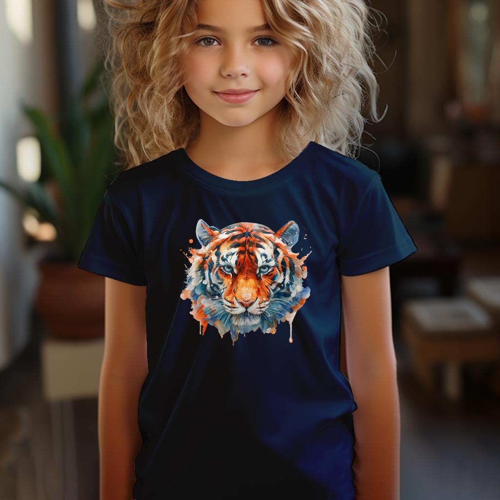 Camiseta Majica sa štampanim printom Cam 657, Dečija, Tamnoplava