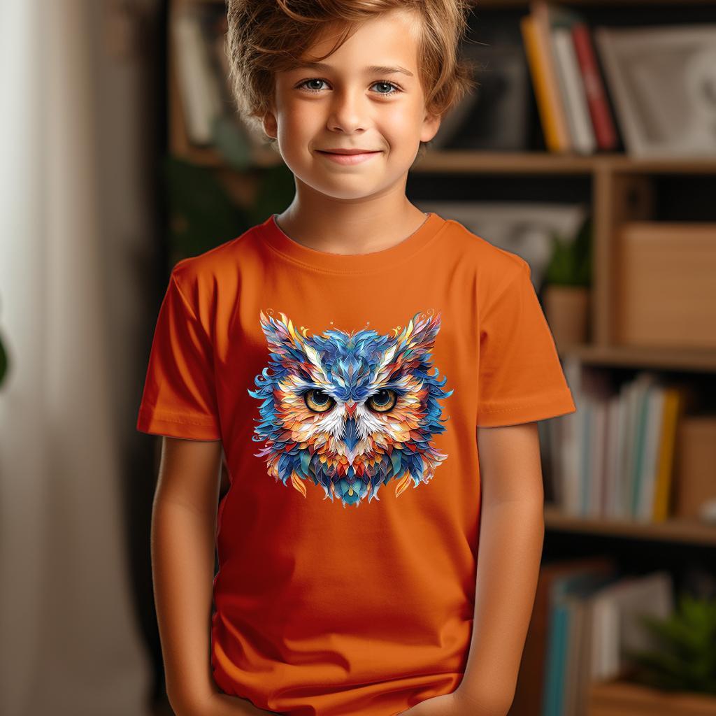 Camiseta Majica sa štampanim printom Cam 637, Dečija, Narandžasta