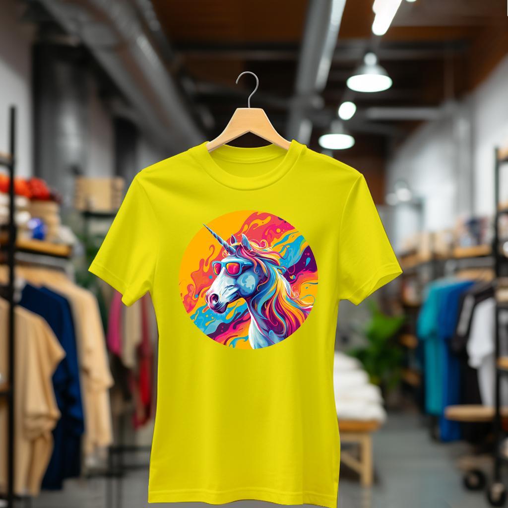 Camiseta Majica sa štampanim printom Cam 605, Ženska, Žuta