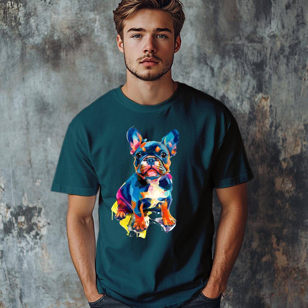 Camiseta Majica sa štampanim printom Cam 589, Muška, Petrolej