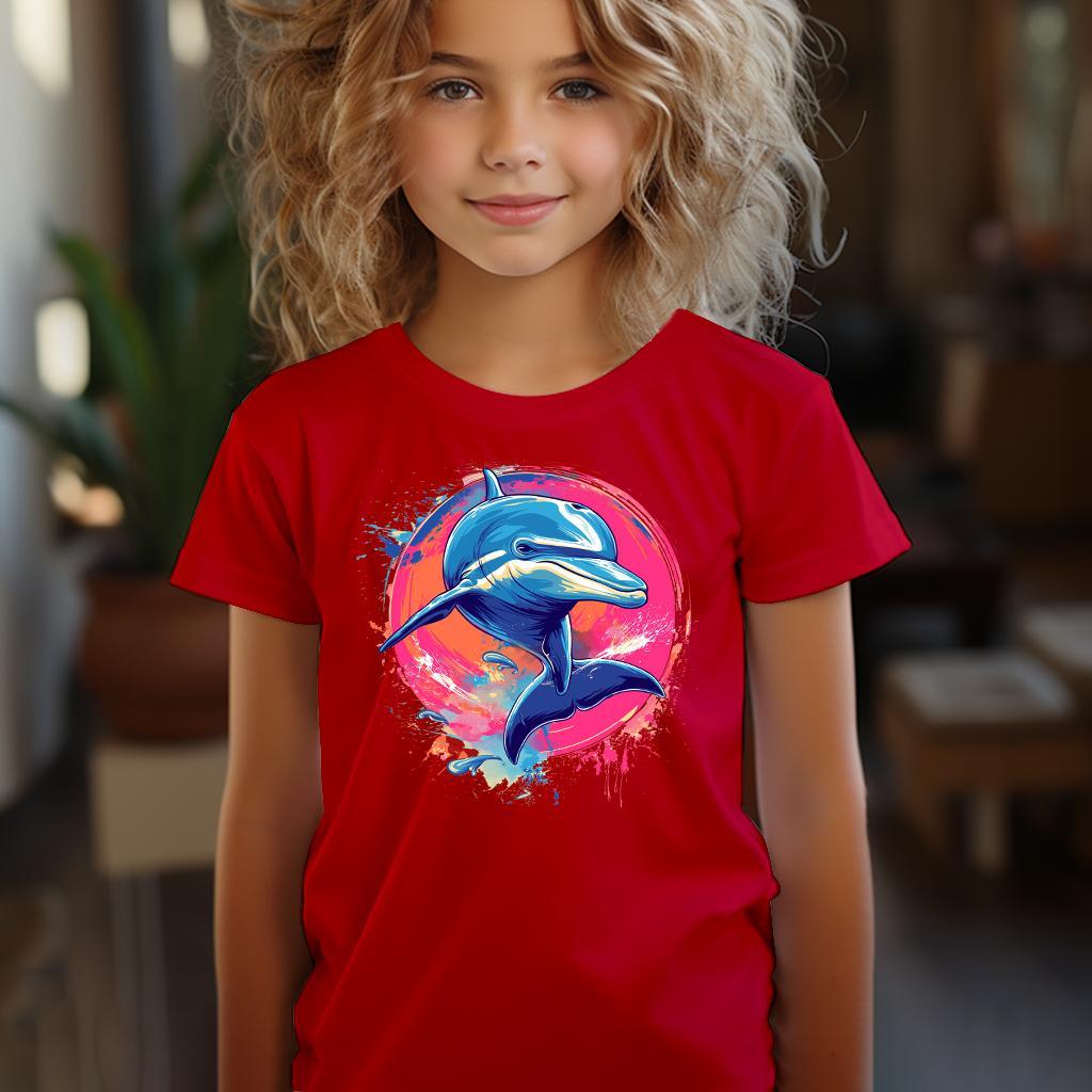 Camiseta Majica sa štampanim printom Cam 603, Dečija, Crvena