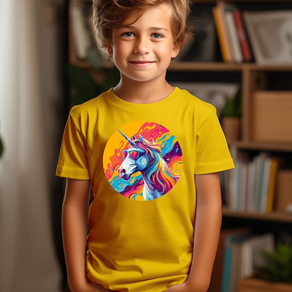 Camiseta Majica sa štampanim printom Cam 605, Dečija, Zlatne boje