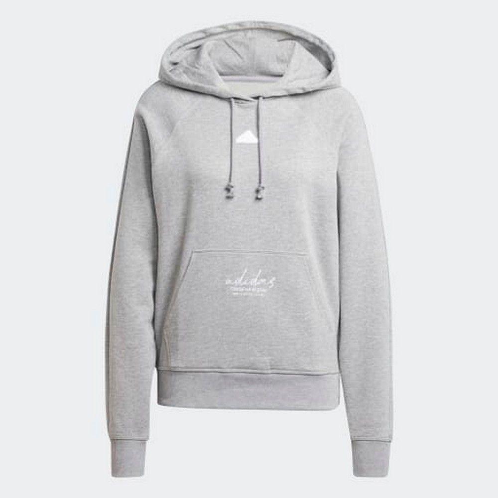 Adidas Ženski duks sa kapuljačom Bluw q3 ft hd, Sivi