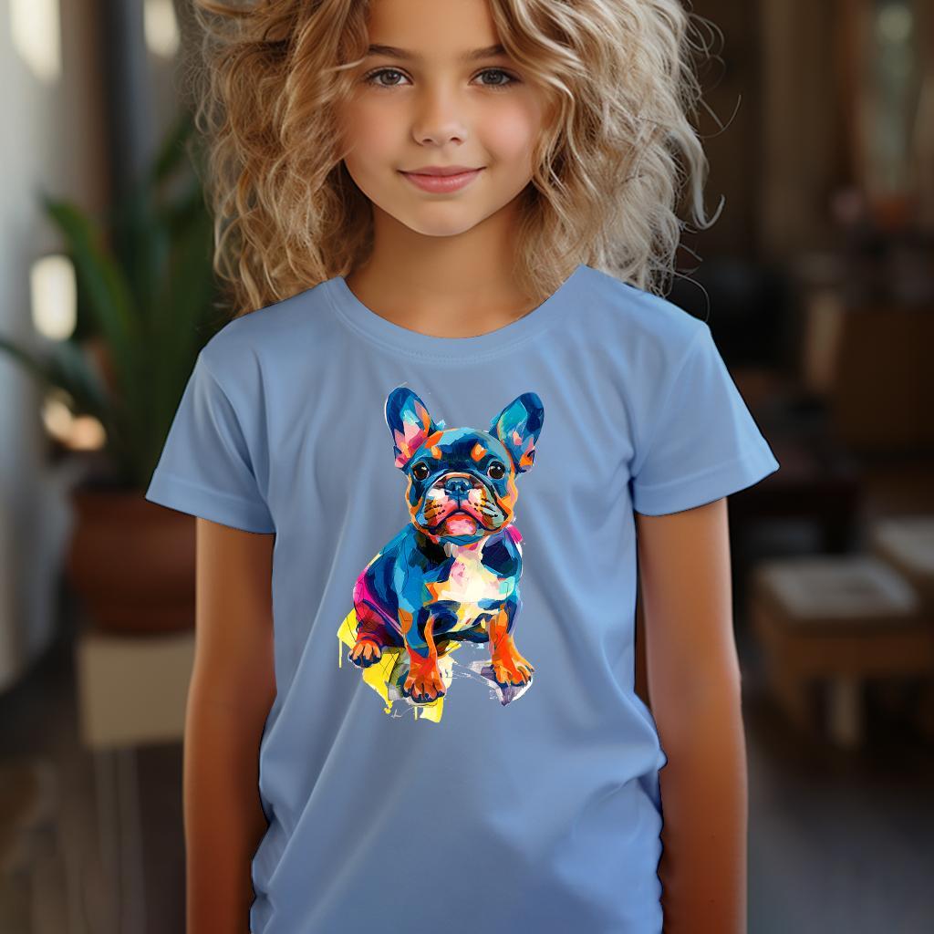 Camiseta Majica sa štampanim printom Cam 589, Dečija, Cijan