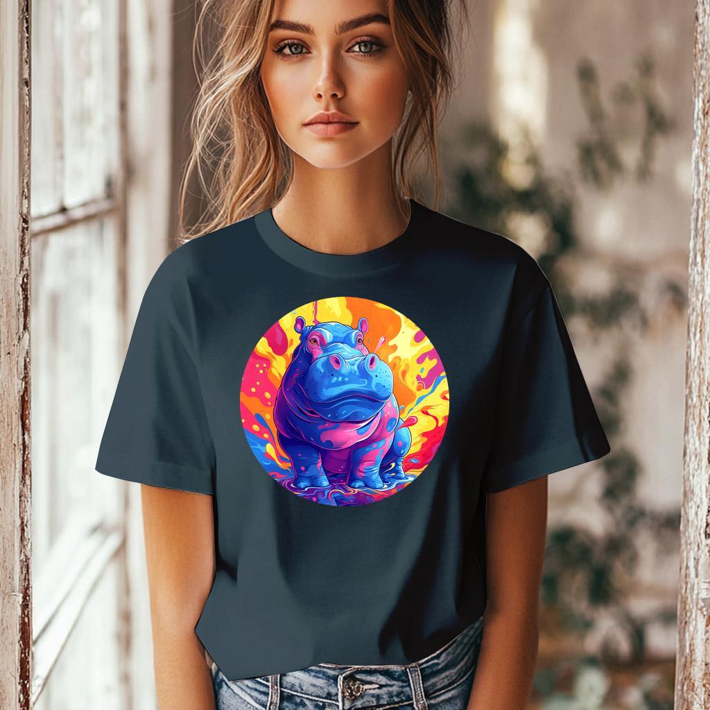 Camiseta Majica sa štampanim printom Cam 599, Ženska, Teget