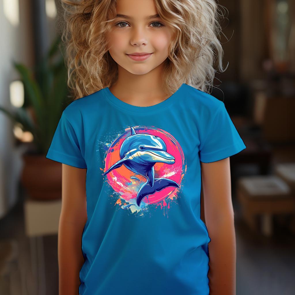 Camiseta Majica sa štampanim printom Cam 603, Dečija, Akva