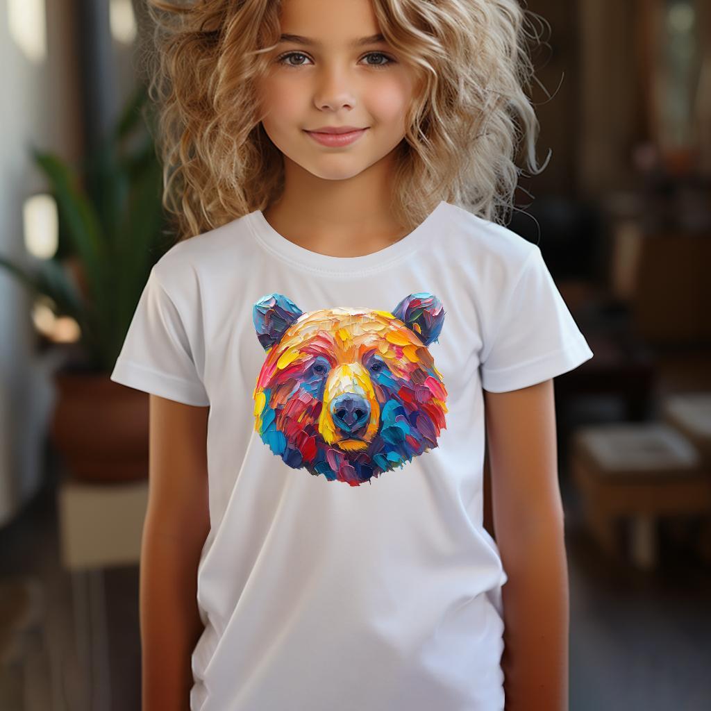 Camiseta Majica sa štampanim printom Cam 647, Dečija, Bela