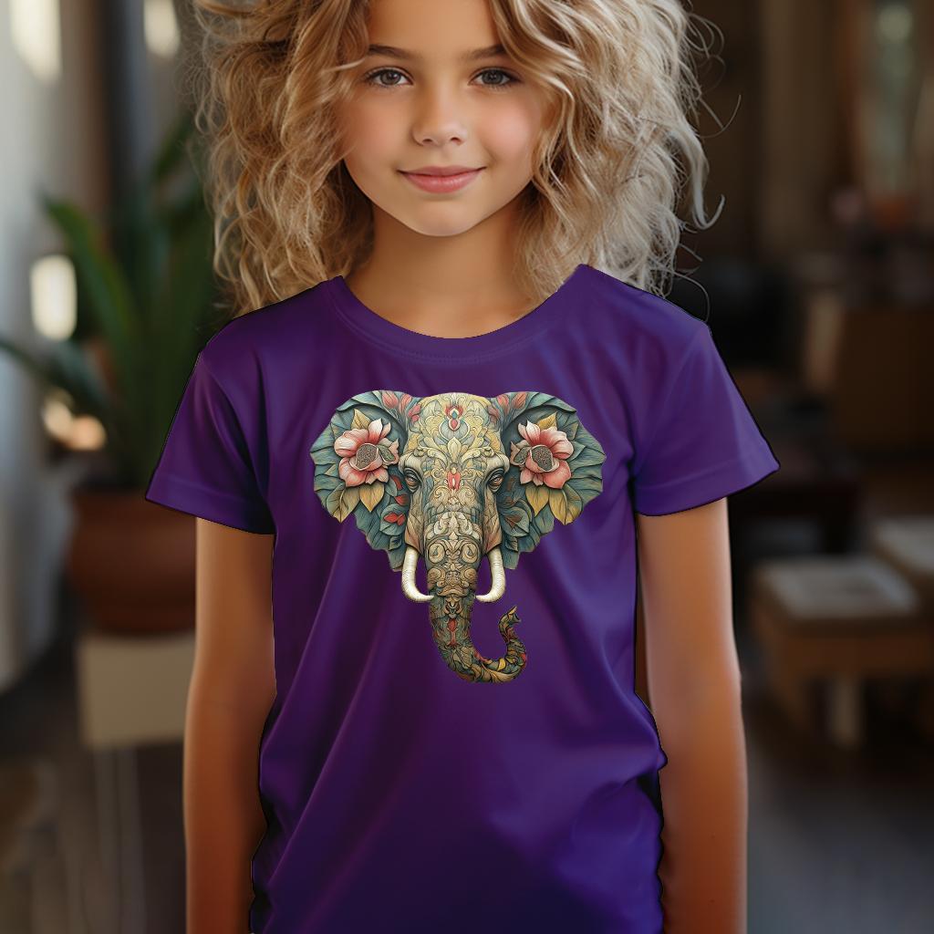 Camiseta Majica sa štampanim printom Cam 661, Dečija, Patlidžan