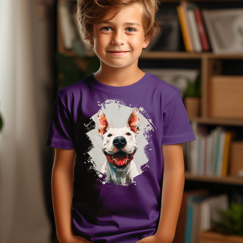 Camiseta Majica sa štampanim printom Cam 590, Dečija, Patlidžan