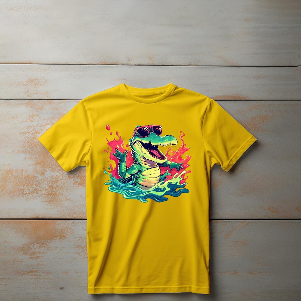 Camiseta Majica sa štampanim printom Cam 595, Dečija, Zlatne boje