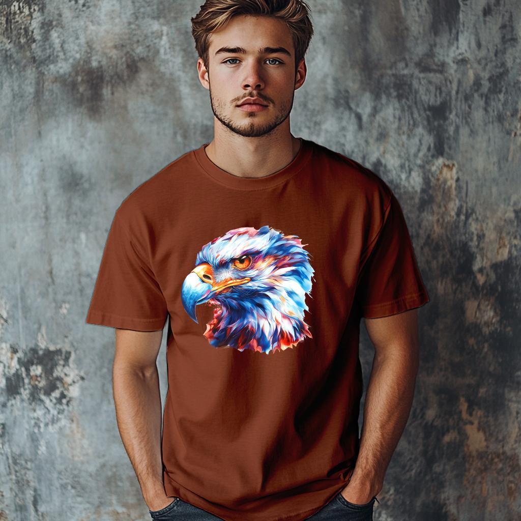 Camiseta Majica sa štampanim printom Cam 619, Muška, Terakota